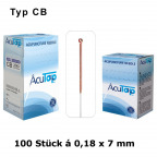 AcuTop Akupunkturnadeln Typ CB, 0,18 x 7 mm (100 St.)