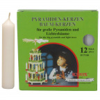 KNOX Pyramiden-Kerzen/Baumkerzen 17/100 weiß (12 St.)